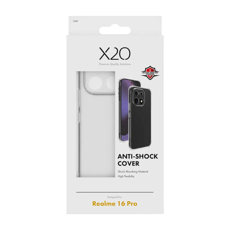 X2O Realme 16 Pro Cover Anti-Shock Klar