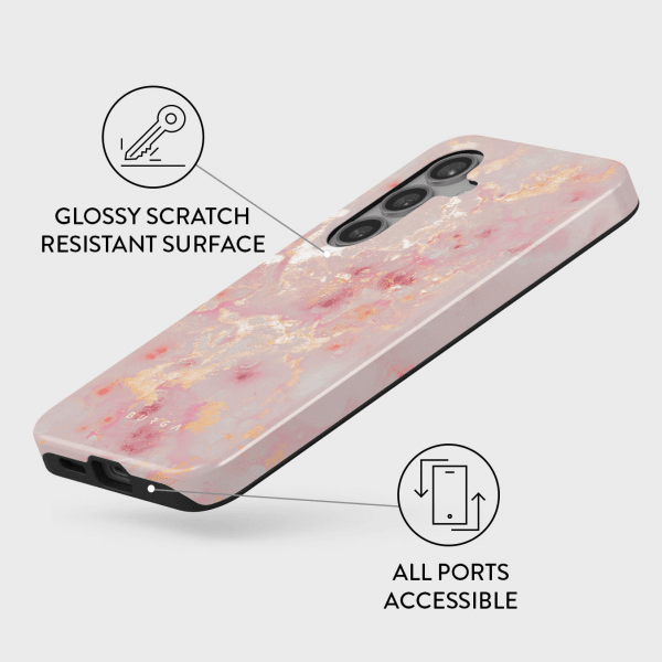 Burga Samsung Galaxy S24 Cover Tough Golden Coral