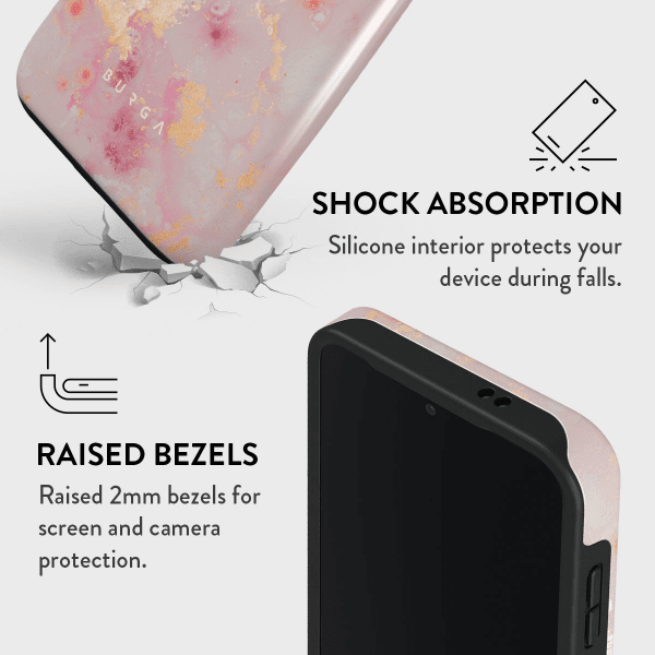Burga Samsung Galaxy S24 Cover Tough Golden Coral