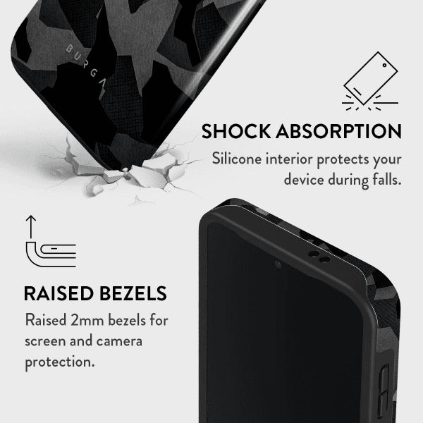 Burga Samsung Galaxy S24 Cover Tough Night Black Camo