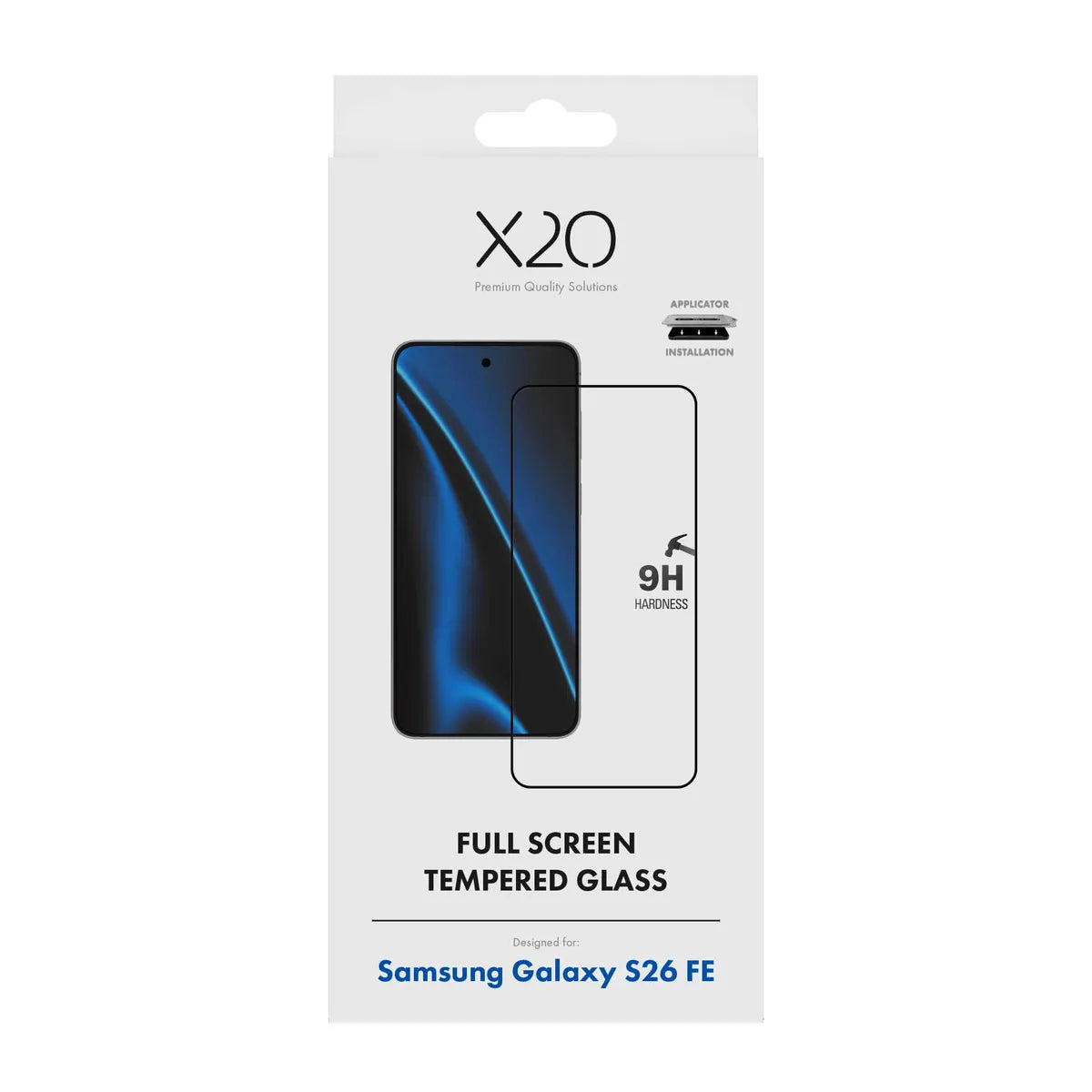 X2O Samsung Galaxy S26 FE Skærmbeskytter Premium Full Screen