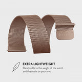 Burga Samsung Galaxy Watch 20mm Rem Metal Mesh Rosaguld