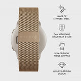 Burga Samsung Galaxy Watch 22mm Rem Metal Mesh Guld