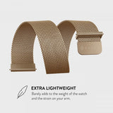 Burga Samsung Galaxy Watch 22mm Rem Metal Mesh Guld