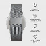 Burga Samsung Galaxy Watch 22mm Armbånd Metal Mesh Sølv