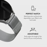 Burga Samsung Galaxy Watch 20mm Rem Metal Mesh Sølv