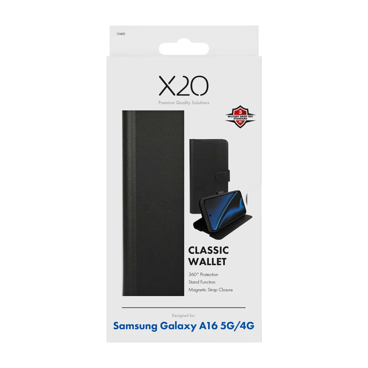 X2O Samsung Galaxy A16 Etui Classic Wallet Sort