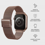 Burga Apple Watch 38/40/41/42mm Rem Mesh Elegance Rosegold