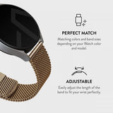 Burga Samsung Galaxy Watch 22mm Rem Mesh Elegance Guld
