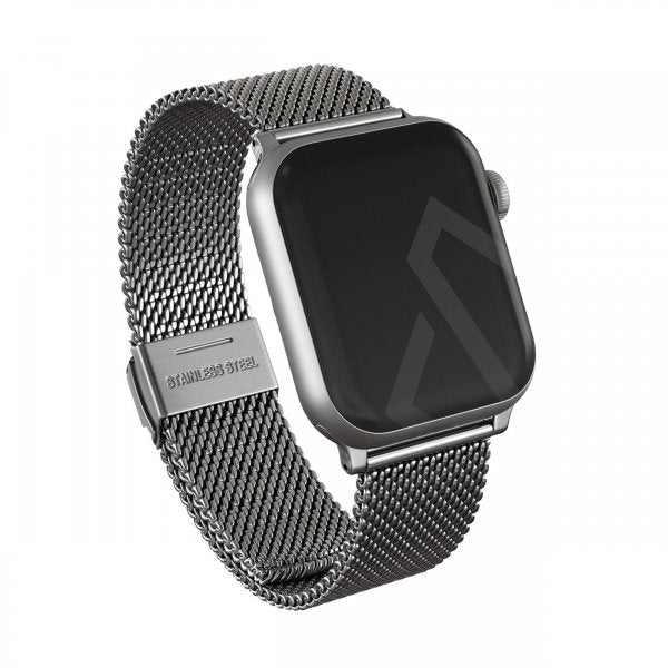 Burga Apple Watch 44/45/46mm/Ultra 49mm Rem Mesh Elegance Sølv