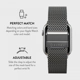 Burga Apple Watch 44/45/46mm/Ultra 49mm Rem Mesh Elegance Sølv