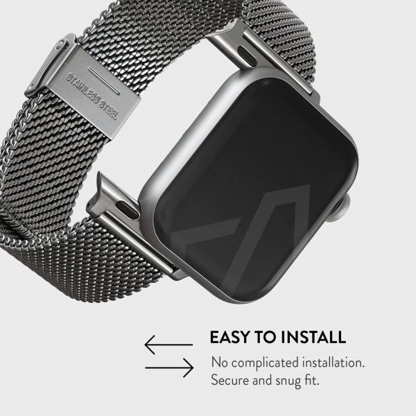 Burga Apple Watch 38/40/41/42mm Rem Mesh Elegance Sølv