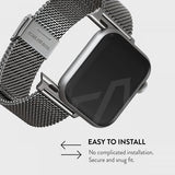 Burga Apple Watch 38/40/41/42mm Rem Mesh Elegance Sølv