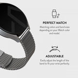 Burga Samsung Galaxy Watch 20mm Rem Mesh Elegance Sølv