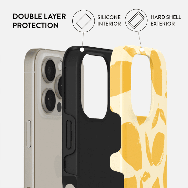 Burga iPhone 16 Cover Tough MagSafe Lemon Tart