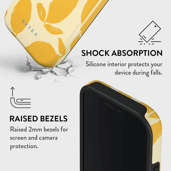 Burga iPhone 15 Pro Max Cover Tough MagSafe Lemon Tart