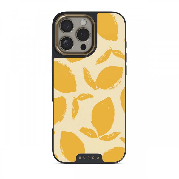 Burga iPhone 15 Pro Cover Elite Dark MagSafe Lemon Tart