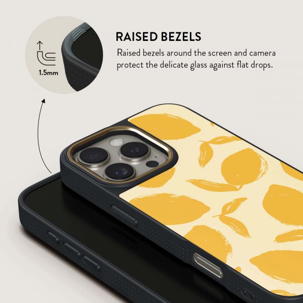 Burga iPhone 16 Plus Cover Elite Dark MagSafe Lemon Tart
