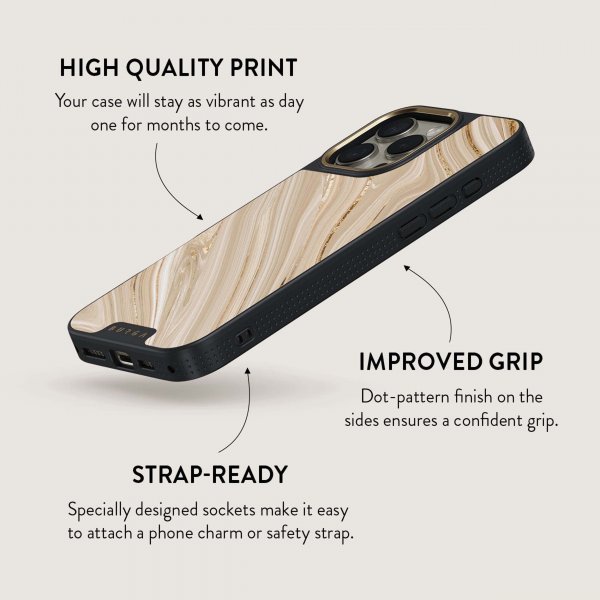Burga iPhone 15 Pro Cover Elite Dark MagSafe Full Glam