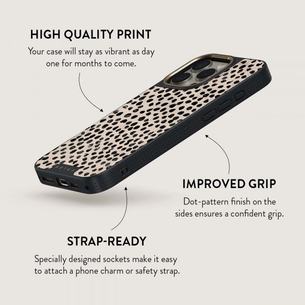 Burga iPhone 15 Plus Cover Elite Dark MagSafe Almond Latte