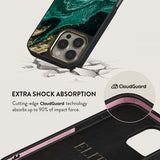 Burga iPhone 14 Cover Elite Dark MagSafe Emerald Pool