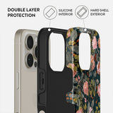 Burga iPhone 15 Cover Tough MagSafe Bloomy Garden