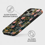 Burga iPhone 15 Pro Max Cover Tough MagSafe Bloomy Garden