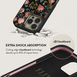 Burga iPhone 15 Cover Elite Dark MagSafe Bloomy Garden