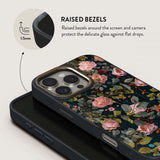 Burga iPhone 16 Pro Cover Elite Dark MagSafe Bloomy Garden