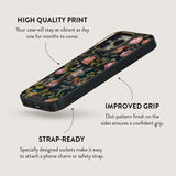 Burga iPhone 15 Plus Cover Elite Dark MagSafe Bloomy Garden