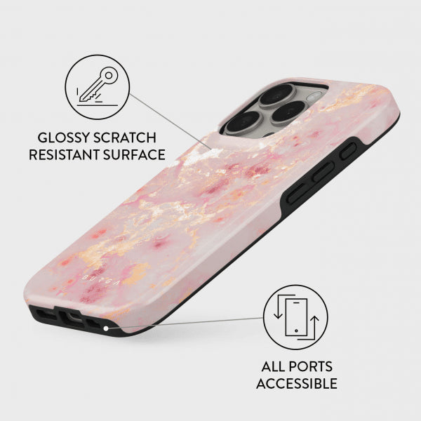 Burga iPhone 15 Plus Cover Tough MagSafe Golden Coral