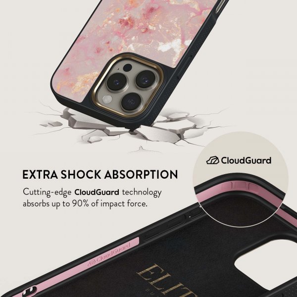 Burga iPhone 15 Pro Max Cover Elite Dark MagSafe Golden Coral
