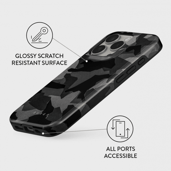 Burga iPhone 14 Cover Tough Night Black Camo