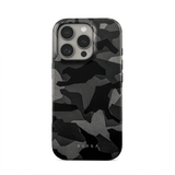 Burga iPhone 15 Pro Cover Tough MagSafe Night Black Camo