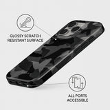 Burga iPhone 16 Pro Max Cover Tough MagSafe Night Black Camo