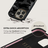 Burga iPhone 16 Plus Cover Elite Dark MagSafe Night Black Camo