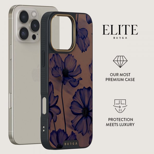 Burga iPhone 15 Cover Elite Dark MagSafe Velvet Night