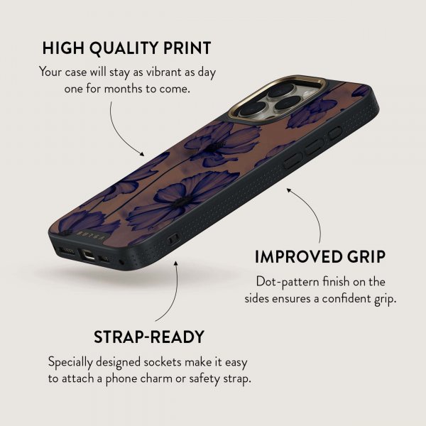 Burga iPhone 16 Pro Cover Elite Dark MagSafe Velvet Night