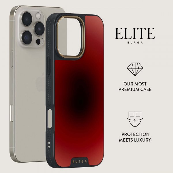 Burga iPhone 15 Pro Max Cover Elite Dark MagSafe No Talking