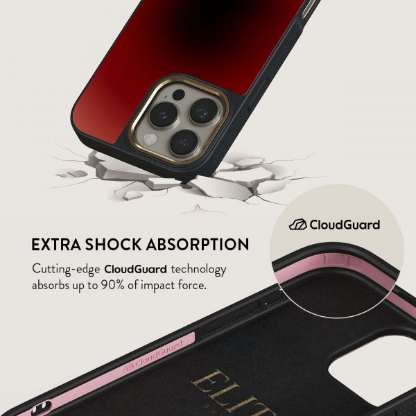 Burga iPhone 15 Pro Cover Elite Dark MagSafe No Talking