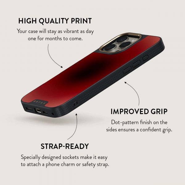 Burga iPhone 16 Cover Elite Dark MagSafe No Talking