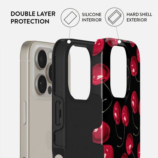 Burga iPhone 15 Cover Tough Cherrybomb
