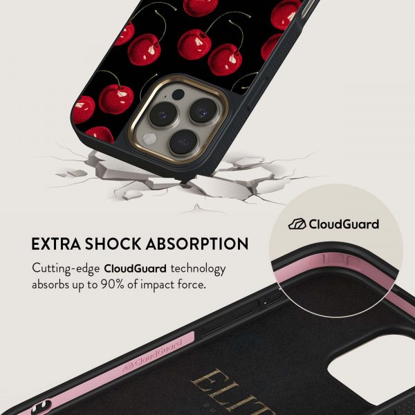 Burga iPhone 16 Cover Elite Dark MagSafe Cherrybomb