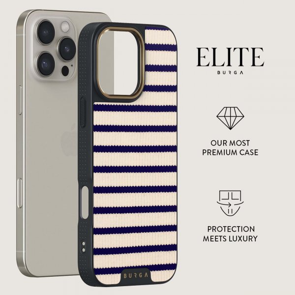 Burga iPhone 15 Pro Cover Elite Dark MagSafe Old Money
