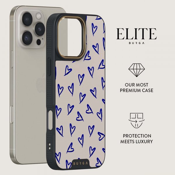 Burga iPhone 16 Cover Elite Dark MagSafe Love Me Right