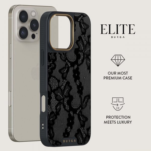 Burga iPhone 15 Cover Elite Dark MagSafe Magnetic