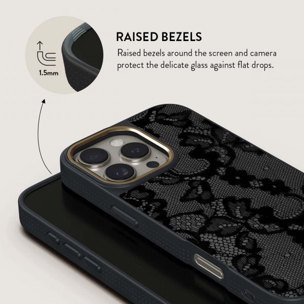 Burga iPhone 15 Pro Cover Elite Dark MagSafe Magnetic