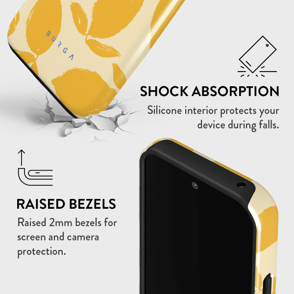 Burga Google Pixel 9/Pixel 9 Pro Cover Tough Lemon Tart