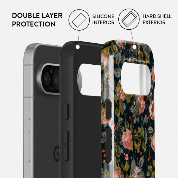 Burga Google Pixel 9 Pro XL Cover Tough Bloomy Garden