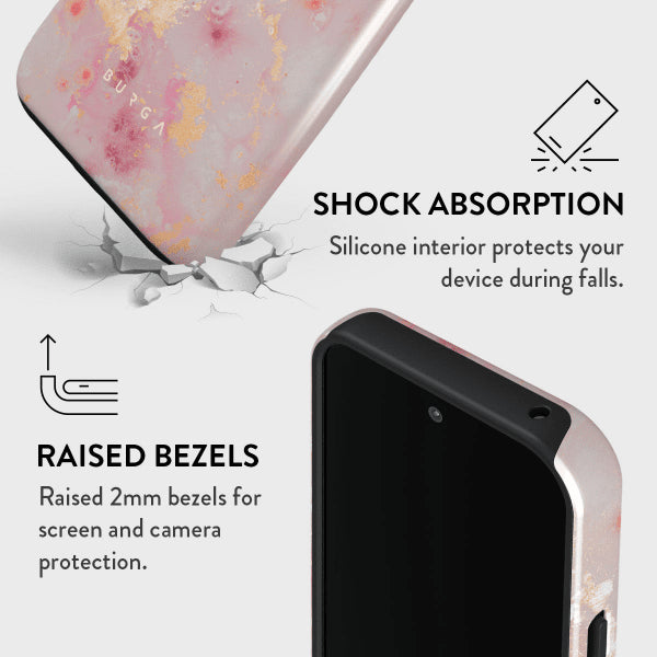 Burga Google Pixel 9/Pixel 9 Pro Cover Tough Golden Coral